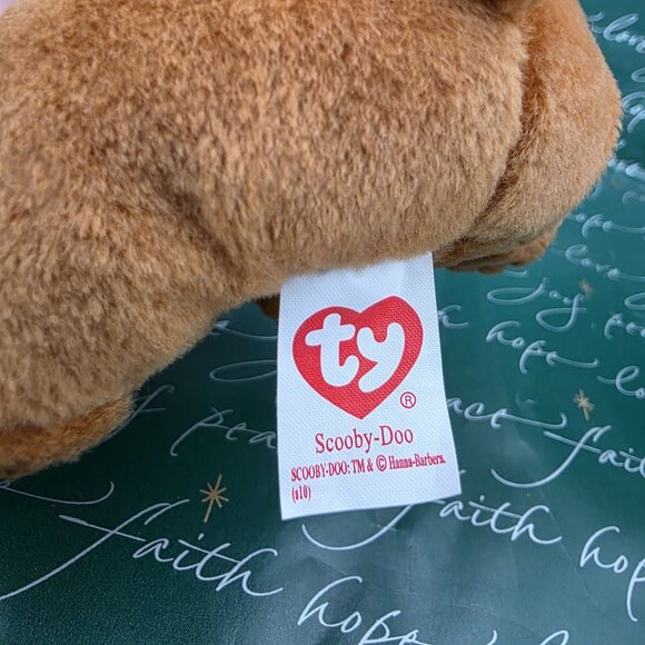 Retired TY‎ Scooby-Doo Plush W/ Santa Hat 7" Stuffed Animal RARE 2010 Christmas - Picture 4 of 10